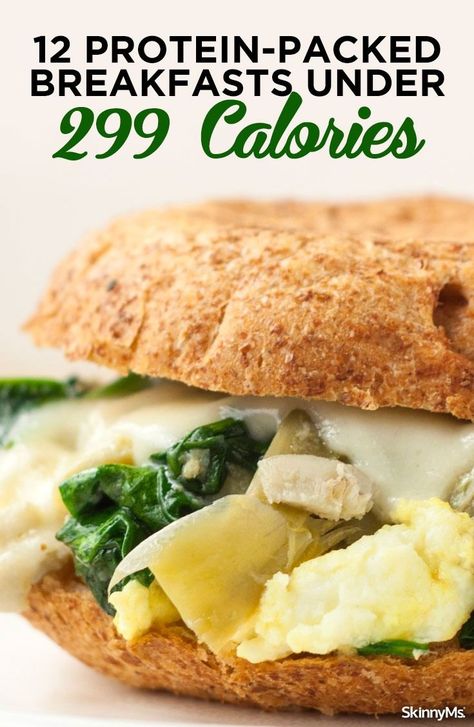 300 Calorie Breakfast, High Protein Breakfast Recipes, Low Calorie Breakfast, Eat Less, Protein Packed Breakfast, Low Carb Breakfast Recipes, Delicious Breakfast Recipes, High Protein Recipes, Low Calorie Recipes