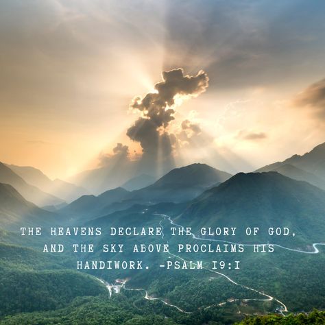 The heavens know, and they proclaim!   #psalm #heaven #sky #sunrise #proclaim #testimony #churchmedia #sermoncentral Psalm 19:1-4, Christian Vision Board, Esv Bible, Iconic Wallpaper, Get Closer To God, Christian Pictures, Christian Bible Quotes, Daily Bible, Black Aesthetic Wallpaper