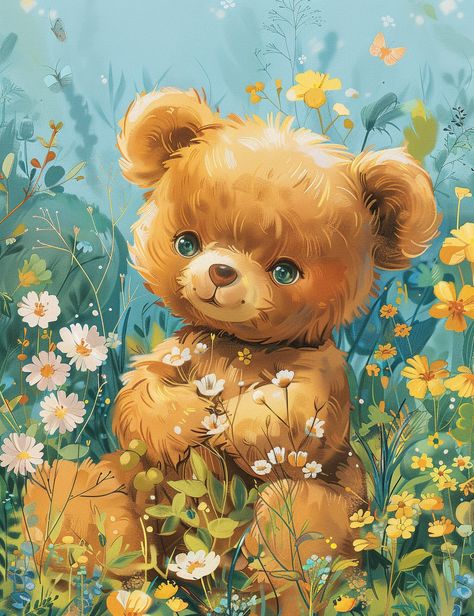 From fluffy bear cubs chasing butterflies to majestic bears basking in the warmth of the sun, each image is brimming with charm and personality. Bear Coloring Page, Chasing Butterflies, Fluffy Bear, Bear Coloring Pages, Bear Cub, Funny Illustration, Kawaii Animals, Eye Makeup Art, Bear Cubs