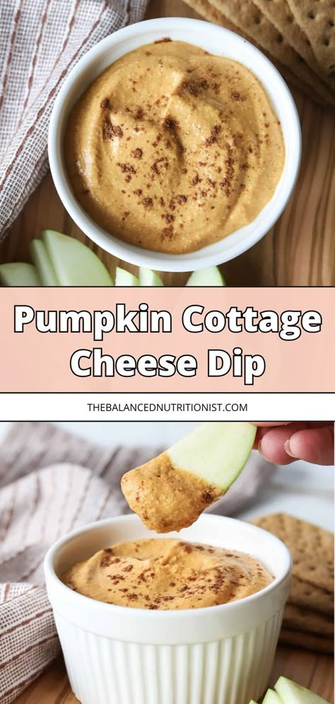 Try this pumpkin cottage cheese dip for a healthy pumpkin dip that's also a delightful cottage cheese dessert. This whipped pumpkin dip is a perfect fall cottage cheese recipe, combining the flavors of a pumpkin pie dip with the benefits of a high protein fall dessert. It’s the ultimate guilt-free treat! Healthy Pumpkin Dip, Cottage Cheese Whip, Pumpkin Cottage Cheese, Cottage Cheese Dessert, Cottage Cheese Dip Recipes, Pumpkin Pie Dip Recipe, Cottage Cheese Dessert Recipes, Cottage Cheese Dip, Healthy Pumpkin Dessert