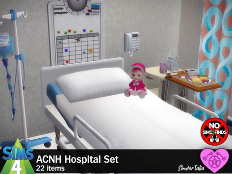 Sims 4 Hospital Cc, Witchy Sims 4 Cc, Sims 4 Base Game, Sims 4 Beds, Sims 4 Cheats, Muebles Sims 4 Cc, Free Sims, Nurse Office, Hospital Bed