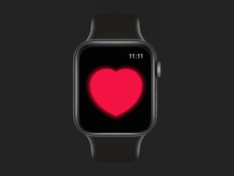 Heart rate monitor concept for Apple Watch by Jeka Páez on Dribbble Apple Watch Heart Rate, Watch Gif, Smart Watch Design, Heart Rate Watch, Heartbeat Monitor, Heart App, Watch Ad, Smart Watch Apple, Smart Glasses