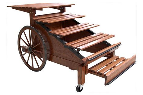 Convertible Market Cart | CMS Display Fixtures Market Cart, Fruit And Veg Shop, Farmers Market Display, Grain Store, Produce Displays, Shop Shelving, Wooden Cart, Vegetable Shop, Grocery Store Design