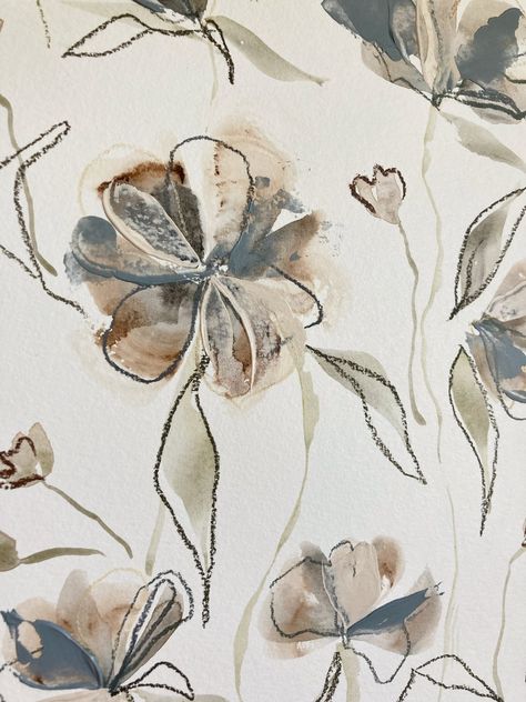 Wildflowers original watercolor paintings — Emily Anne Art Studio Water Colour Flower, Soft Pastel Flowers, Dancing Flowers, Abstract Watercolor Flower, Atlanta Artist, Mixed Media Abstract, Sketchbook Illustration, Print Design Pattern, Watercolor Sketchbook