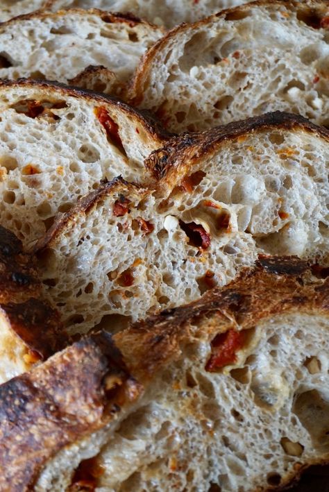 Feta Sourdough, Sour Dough Bread Starter Recipe, Sourdough Tips, Bean Bread, Artisan Sourdough, Tomato And Feta, Discard Recipe, Tomato Bread, Sourdough Starter Discard Recipe