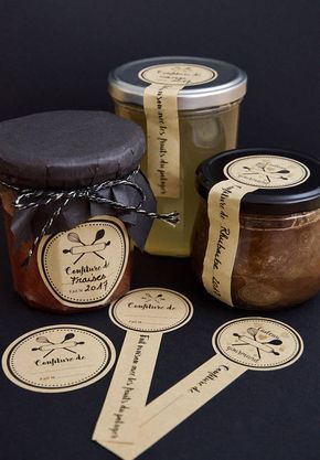 Lilin Aroma, Jam Packaging, Jam Label, Honey Packaging, Baking Packaging, Jar Packaging, Dessert Packaging, Packaging Ideas Business, Bakery Packaging