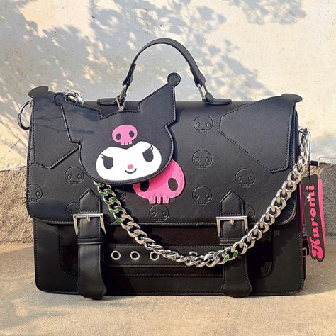 Explore • Instagram Kuromi Merch, Kuromi Accessories, Kuromi Things, Kuromi Stuff, Kuromi Bag, Kuromi Backpack, Sanrio Backpack, Funky Purses, My Kuromi