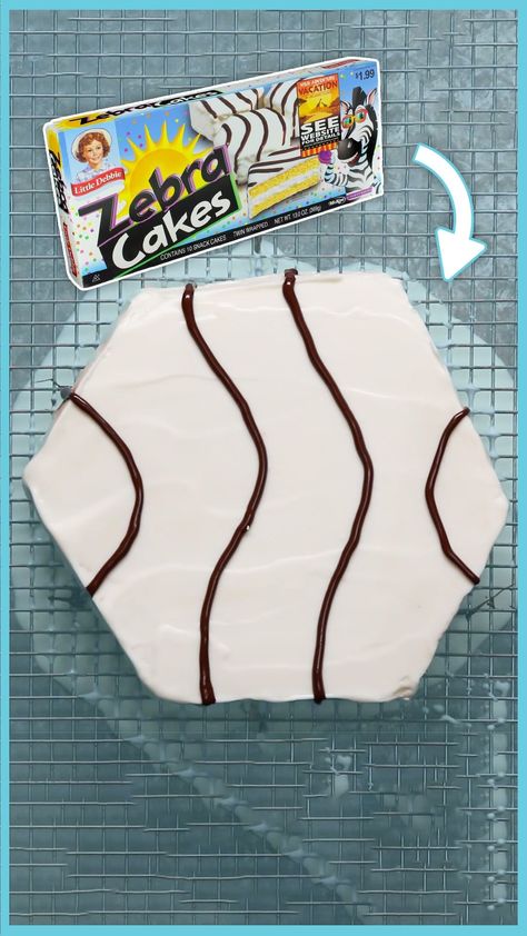 Tasty on Instagram: “Giant Zebra Cake This Giant Zebra Cake reminds me of my childhood. Shop with the code TRIPLE10 to unlock $10 off your first 3 Walmart…” Giant Zebra Cake, Diy Zebra Cake, Zebra Cake Birthday, Zebra Cake, Snack Cake, Cake Cake, My Childhood, Cake Recipes, Cake Decorating