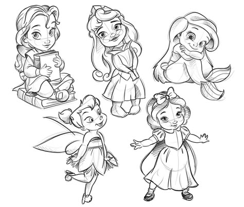 It’s been a while since I uploaded some Disney sketch designs. I’ve done a handful of the Disney toddler doll sketches. I do have more of… | Instagram Disney Sketchbook Ideas, Disney Animation Characters, Doll Sketches, Disney Toddler Dolls, Disney Characters Tattoos, Disney Princess Sketches, Cute Disney Princess, Disney Drawing Ideas, Disney Silhouette Art