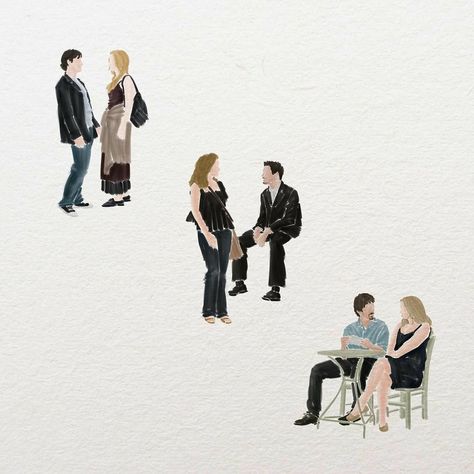 -before sunrise. -before sunset. -before midnight. Art work :unknown Before Sunset Movie, Before Sunrise Trilogy, Before Sunrise Movie, Before Trilogy, Septième Art, I Love Cinema, Before Midnight, Movie Posters Minimalist, Before Sunset