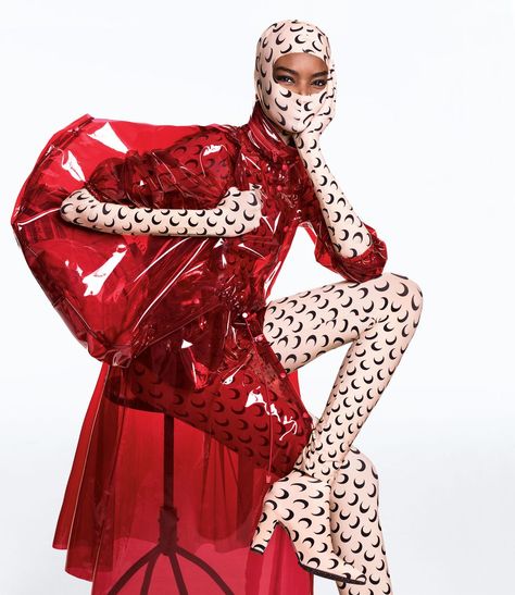 Fall Preview - Neon Leopard Spots, Bold Shoulders, Throwback Scarf Prints, and Pantsuits That Span the Color Spectrum. Gizele Oliveira, Elle Us, Conceptual Fashion, Weird Fashion, Futuristic Fashion, Trend Forecasting, Fashion 2018, Costume Design, Look Fashion