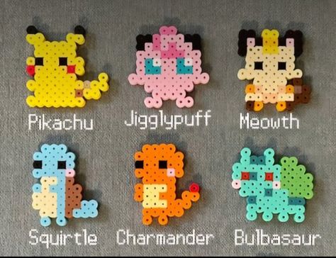 Perler Beads Pokemon Small, Pokemon Ball Perler Beads, Mini Pokemon Perler Bead Patterns, Perler Ideas Small, Pearler Bead Pokemon, Easy Perler Bead Patterns Cute Pixel Art, Peeler Bead Earring Ideas, Melty Bead Art, Melt Beads Patterns Small