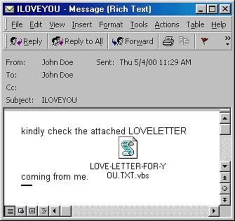 Computer Virus, Old Computers, 20th Anniversary, Software Design, Love Letters, Microsoft, Top 10, Love You, Computer