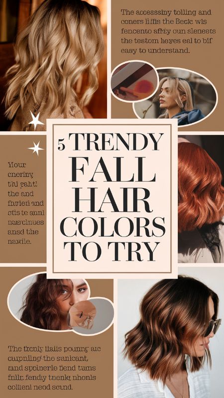 Ready for a seasonal refresh? Discover our top 5 trendy fall hair colors that will elevate your style this autumn! From rich auburns to cool ash blondes, find the perfect shade to match your vibe. Tap for inspiration and tips to rock these looks this fall! #FallHairColors #HairInspo #AutumnVibe Ash Auburn Hair Color, Autumn 2024 Hair Colour, Hair Colour Trends Autumn 2024, Autum Hair 2024, Hair Colour Fall 2024, 2024 Fall Hair Colors, Trending Haircolor Fall 2024, Trendy Fall Hair Color, Cool Ash Blonde