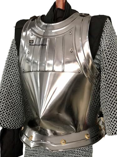 NauticalMart Medieval Warrior Breastplate Chestplate Custom Steel Wearable Knight Body Armor Cuirass Halloween Costume Chestplate Armor, Armor Breastplate, Body Armor, Halloween Costume, Halloween, Sports