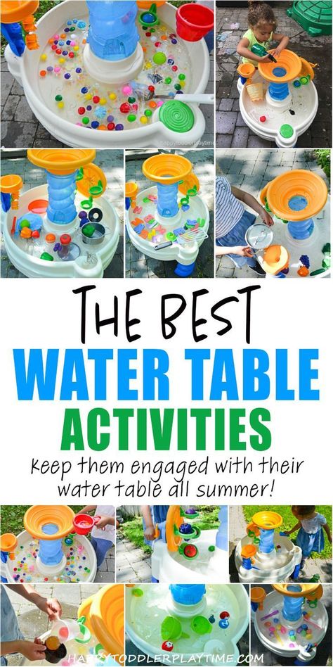 Water Table Ideas, Summer Happy, Toddler Summer, Water Table, Toddler Snacks, Games For Toddlers, Toddler Play, Toddler Learning Activities, Toddler Fun