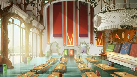 Ever After High Rebels, Rosabella Beauty, Student Lounge, Santa Helena, Magic Land, After High School, Fantasy Background, Location Inspiration, Apple White