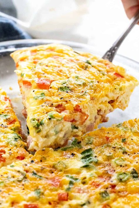 Quiche No Crust, Ham Quiche Recipe, Quiche Recipes Crustless, Low Carb Quiche, Ham And Cheese Quiche, Breakfast Quiche Recipes, Quiche Recipes Easy, Cheese Quiche, Breakfast Quiche