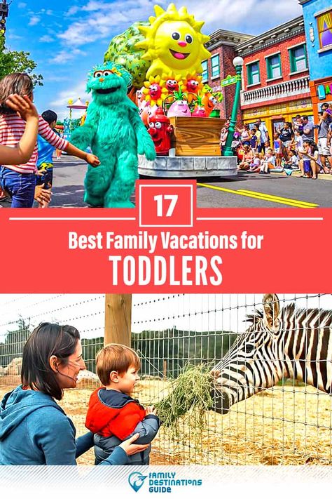 17 Best Vacations for Toddlers - Kid Friendly Places & Ideas for Families Best Vacations With Toddlers, Places To Take Toddlers, Best Vacations With Kids, Usa Vacation Destinations, Toddler Vacation, Kid Friendly Vacations, Vacations In The Us, Best Places To Vacation, Family Vacation Spots