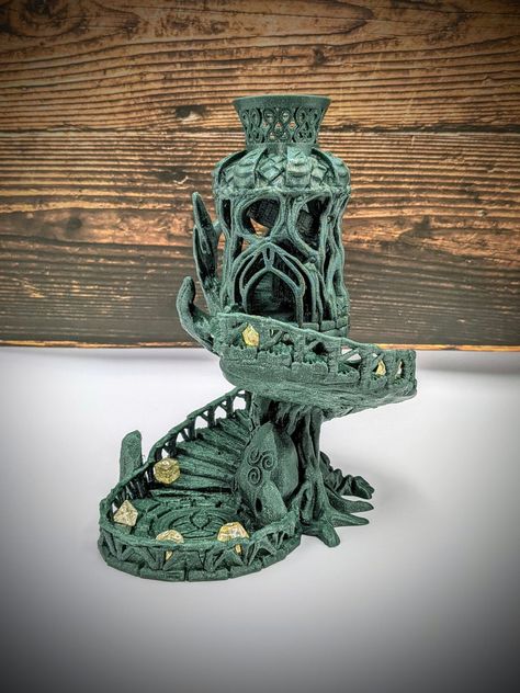 Turn Staircase, Beautiful Gazebo, Dungeons And Dragons Diy, Dnd Diy, Celtic Fairy, Dice Roller, Dnd Crafts, Dnd Minis, Nerd Crafts