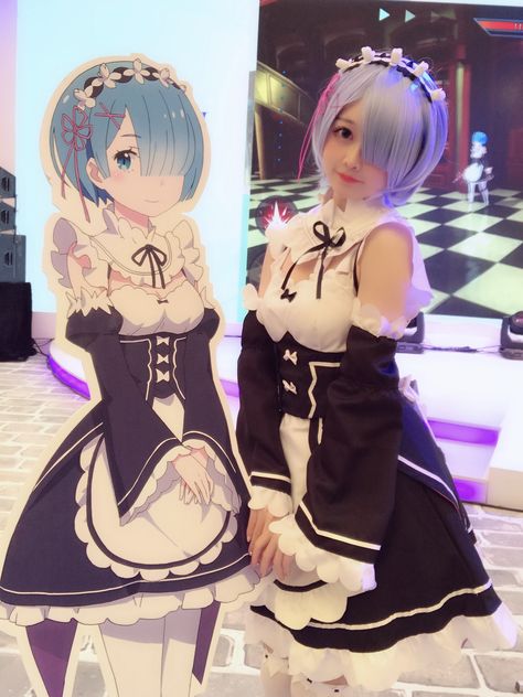 Otaku Day, Rem Cosplay, Ram And Rem, Re Zero Rem, Asian Cosplay, Real Anime, Cosplay Characters, Anime Merchandise, Anime Costumes