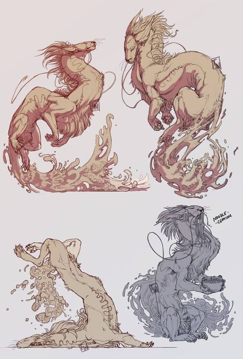 Dragon Poses, Eastern Dragon, Fu Dog, Seni 2d, Dragon Sketch, Creature Drawings, Fantasy Creatures Art, Arte Sketchbook, Dragon Artwork