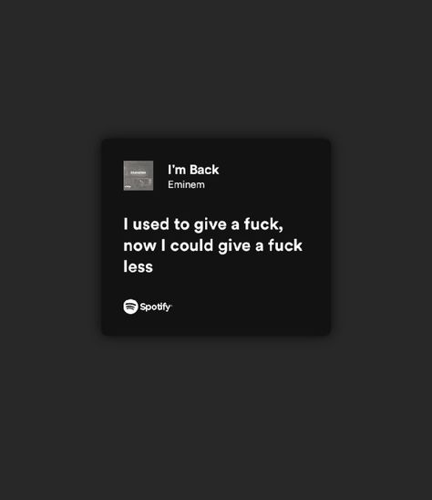 Eminem Spotify Aesthetic, Best Eminem Lyrics, Eminem Lyrics Aesthetic, Song Lyrics Wallpaper Aesthetic Spotify, Relatable Song Lyrics Spotify, Eminem Spotify Lyrics, Spotify Song Lyrics Screenshots, Eminem Lyrics Quotes, Eminem Song Quotes