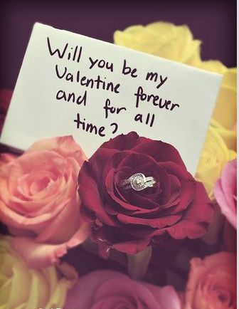 Wedding Wednesday:   Will you be my Valentine forever and for all time? 💍💍✨   Tag a friend who would love this #WeddingPropsal! 🌹 💍 #ValentinesProposals #ProposalIdeas #EngagementSeason #DiamondRing #ProposalInspiration Proposal Bouquet, Valentines Day Proposal, Flower Proposal, Best Ways To Propose, Cute Proposal Ideas, Valentines Proposal, Creative Proposals, Valentines Surprise, Propose Day