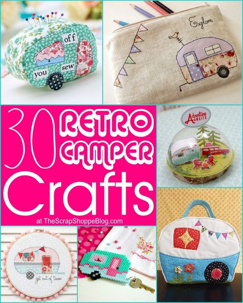 Camper Crafts, Camper Quilt, Camper Art, Vintage Camper Remodel, Valentines Gift Card, Interior Vintage, Retro Campers, Camper Makeover, Trailer Remodel