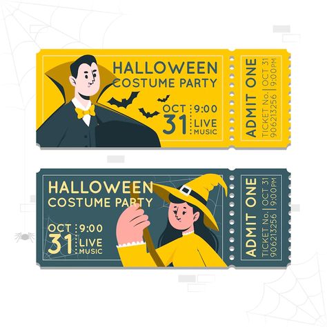 Ticket Illustration, Halloween Tickets, Music Tickets, Admit One Ticket, Create A Story, About Halloween, Concept Illustration, Admit One, Halloween Party Costumes