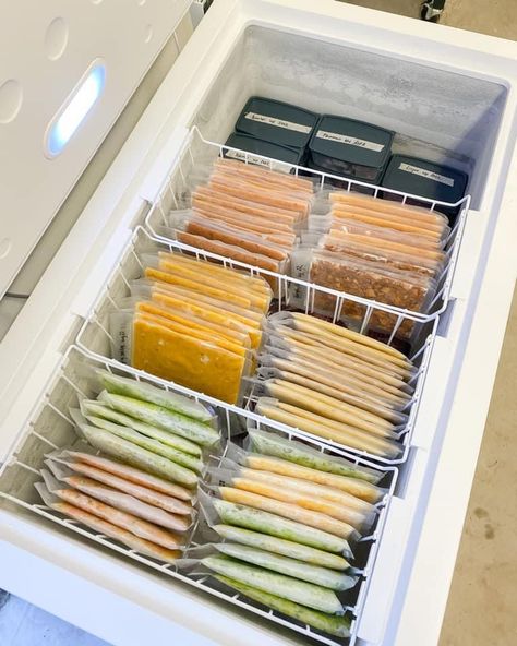 Deep Freezer Organization, Chest Freezer Organization, Toddler Room Organization, Decor Inspiration Diy, House Pantry, Deep Freezer, Freezer Meal Planning, Apartment Needs, Canning Food Preservation