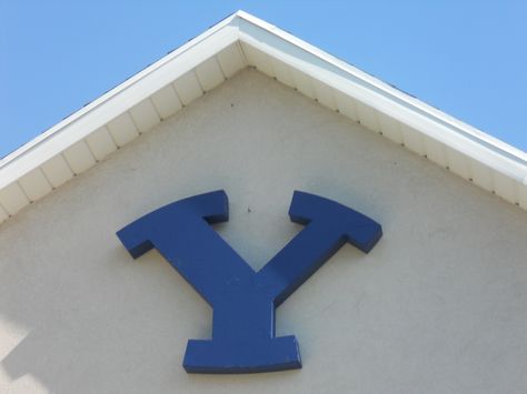 "Y" ...because rick's a byu fan. he made this for football season 40th Party Ideas, Byu Football, Made Up Words, Byu Cougars, Acceptance Letter, Brigham Young, Brigham Young University, Fall Football, Crafty Craft