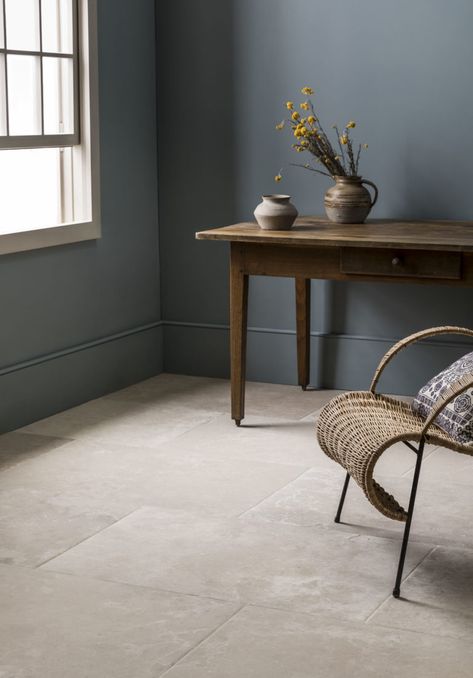 Top 6 Tile Trends for 2019 | Mandarin Stone Indoor Flooring, Tiles Living Room, Stone Tile Flooring, Mandarin Stone, Tiled Hallway, Indoor Tile, Hallway Flooring, Limestone Flooring, Tile Trends