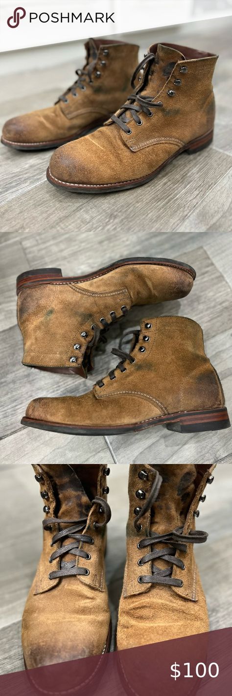 Wolverine 1000 mile Roughout Boots 9D Roughout Boots, Wolverine 1000, Wolverine 1000 Mile, Raw Denim, The Original, Patina, Original Box, Nordstrom, Boots