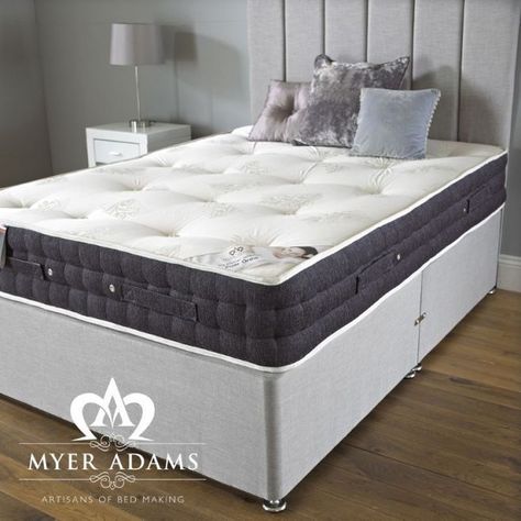 Our new Super Ortho Mattress from Myer Adams, designed to give quality comfort and support, with hand stitched reinforced sides results in a very firm design.The luxury compressed ortho fillings in this traditional tufted design will ensure your body is fully supported for a blissful night's sleep. Available in Small Single, up to Super King size options. Tufted Design, Dreams Beds, Divan Bed, Adult Bedroom, Pressure Points, Gray Linen, Memory Foam Mattress, Sleep Comfortably, Healthy Weight