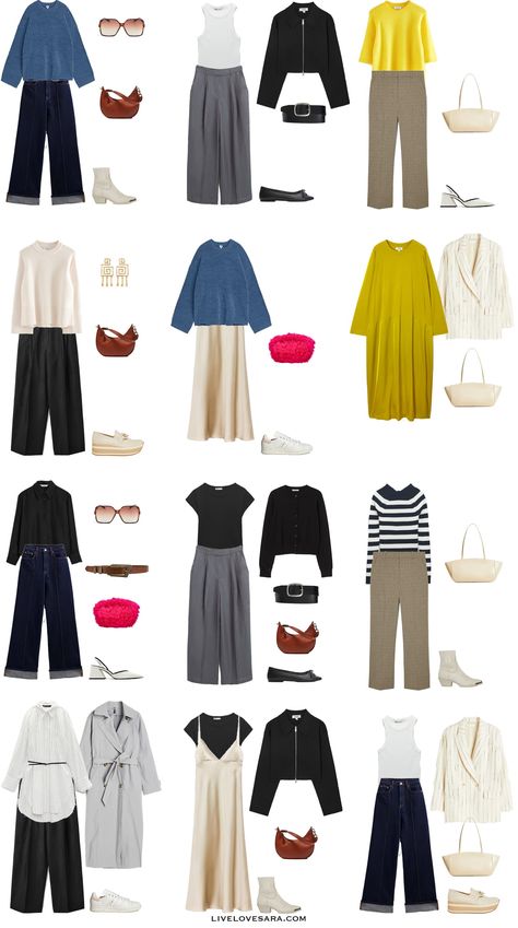 Effortless Spring Outfit, Clothes Capsule Wardrobe, French Inspired Fashion, Good Dress, Prince Purple, Spring Summer Capsule Wardrobe, Hijab Simple, Wardrobe Sets, Blouse Casual Fashion