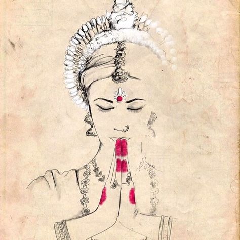 Arte Yoga, Art Du Croquis, Indian Illustration, Indian Classical Dance, Dance Paintings, Indian Folk Art, Indian Paintings, Indian Art Paintings, Pencil Art Drawings