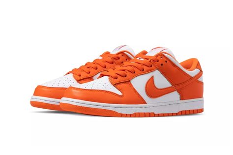 Dunk Low Syracuse, Nike Dunk Low Syracuse, Dunk Shoes, Nike Dunk Low Sp, Sneakers Collection, Orange Shoes, Skateboard Shoes, Nike Sb Dunks Low, Fresh Shoes