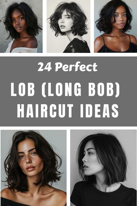 Browse through 24 Lob (Long Bob) haircut ideas that will inspire your next hairstyle. From sophisticated straight cuts to relaxed, wavy styles, these Long Bob haircuts are perfect for any occasion. Discover the versatility and elegance of this popular haircut and find your new favorite look. Long Layer Lob Haircut, Wavy Lob Face Framing, Long Bob Hair Styling Ideas, Long Bob Haircuts For Wavy Hair, Long Layer Lob, Long Reverse Bob Haircut, Long Bob With Side Part, Long Bob Oval Face, Lob Side Bangs