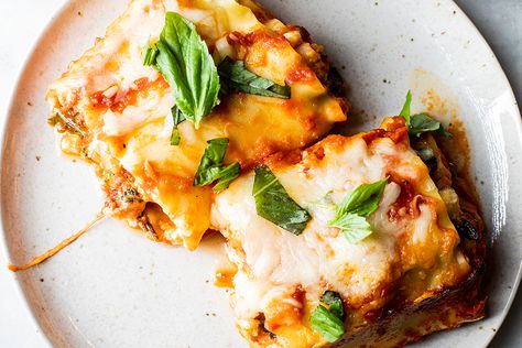 Broccoli Rabe and Cauliflower Lasagna Roll Ups - Andy Boy Cauliflower Lasagna, Sheet Pan Lasagna, Low Mein, Pan Lasagna, Cheese Manicotti, Lasagna Roll Ups, Eggplant Parm, Lasagna Rollups, Lasagna Pan