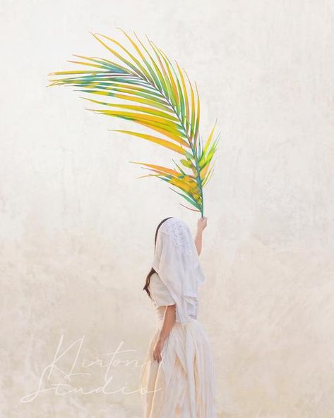 Palm Sunday Quotes, Lds Easter, Happy Palm Sunday, Palm Sunday Decorations, Painting Spiritual, Leaf Home Decor, Good Shepard, The Woman In White, Palm Branch