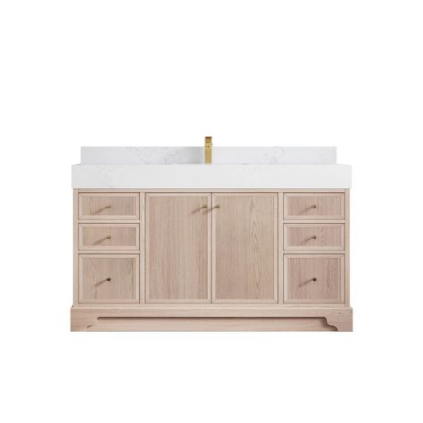 The Manhattan Collection is a modern and stylish addition to any bathroom. It is made from white oak wood and plywood, a strong and durable material that will last for years to come. 48" Vanity, All White Bathroom, Oak Bathroom Vanity, White Oak Wood, Double Vanity Bathroom, Double Sink Bathroom, Double Sink Bathroom Vanity, Floating Vanity, Girls Bathroom