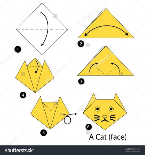 Origami Tortoise, Origami Illustration, Cat Origami, How To Do Origami, Easy Origami Animals, Origami Turtle, Easy Origami For Kids, Fnaf Crafts, Origami Techniques