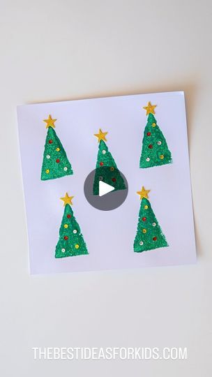 141K views · 1.6K reactions | Kim McLeod | The Best Ideas for Kids on Reels | Brenda Lee · Rockin' Around The Christmas Tree | Reels Gold Star Stickers, Sponge Painting, Little Christmas Trees, Christmas Tree Painting, Easy Christmas Crafts, Tree Shapes, Star Stickers, Green Paint, Triangle Shape