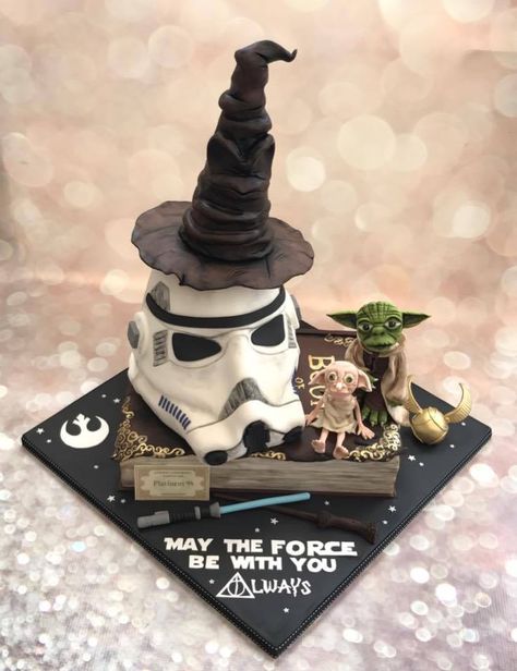 Star Wars Wedding Decorations, Hp Wedding, Star Wars Wedding Cake, Wedding Mad Libs, Lego Wedding, Star Wars Wedding Theme, Nerd Wedding, Movie Cakes, Nerdy Wedding