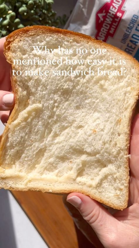 Arrowhead Mills | Don’t forget to SAVE for the full recipe below in the caption and on our website 👇 Sandwich bread is truly the easiest homemade bread… | Instagram Homemade Bread Ingredients, Easiest Homemade Bread, Non Dairy Milk, Homemade Bread Easy, Non-dairy Milk, Bowl Cover, Cooling Rack, Bread Ingredients, Dough Balls