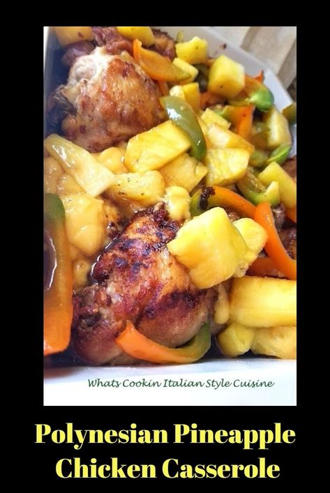 Polynesian Chicken Recipes, Polynesian Food Recipes, Bariatric Casseroles, Recipes With Fresh Pineapple, Chicken With Pineapple Recipes, Best Fried Pork Chops, Polynesian Chicken, Hawaii Foods, Polynesian Recipes