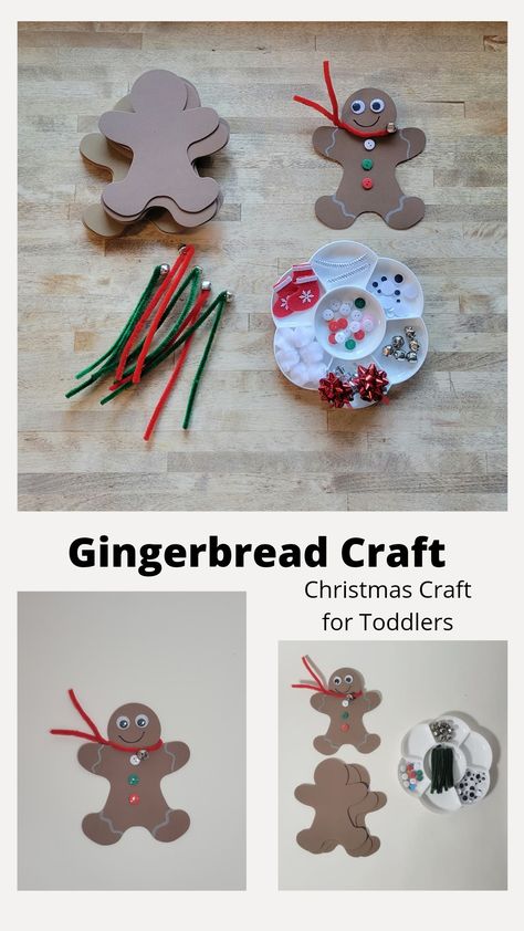 Gingerbread Activities For Babies, Ginger Man Crafts For Kids, Toddler Christmas Activities Daycare, Christmas Activities For Babies Eyfs, Gingerbread Projects Preschool, Ginger Bread Man Craft, Decorate A Gingerbread Man Craft, Christmas Activities For Toddlers Crafts, Gingerbread Man Crafts For Toddlers