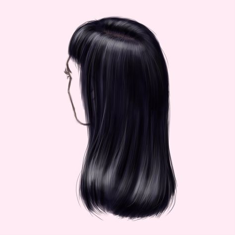 DIGITAL ART TUTORIAL - How to paint black hair in 9 easy steps A lot of people asked me to make a tutorial about… by artwithflo Color Hair Digital, Color Anime Hair, Black And Blond Hair, Hair Digital Art, Painting Timelapse, Hair Digital, Timelapse Video, Paint Black, Human Hair Color