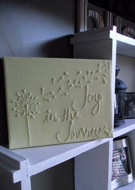 Hot Glue Art, Cuadros Diy, Joy In The Journey, Glue Art, Glue Painting, Easy Art, Art Easy, Craft Club, Easy Craft